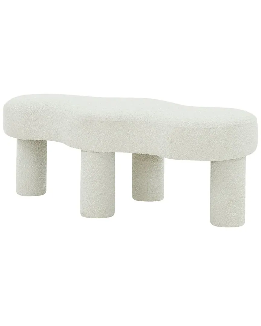 Tulsa Boucle Bench - Ivory