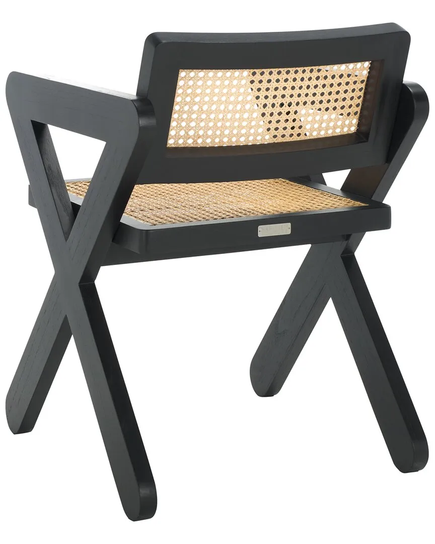 Tyrrell Rattan Dining Chair - Black, Mindi Wood image
