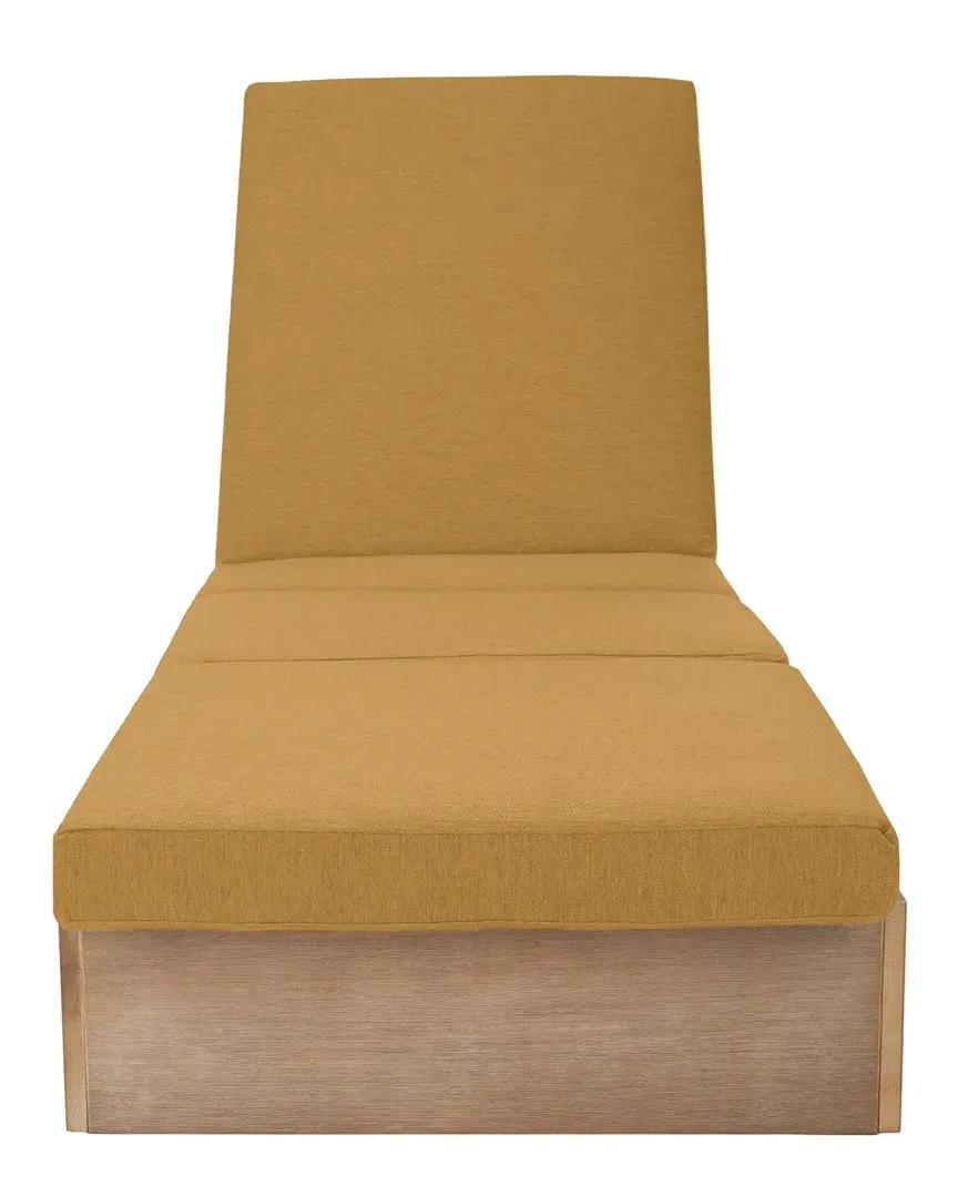 Vincent Adjustable Chaise Lounge Chair - Brown, Wood