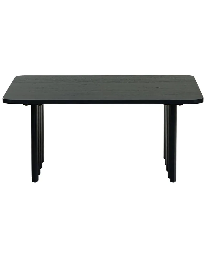 Yurina Rectangle Coffee Table - Black, Rubberwood image