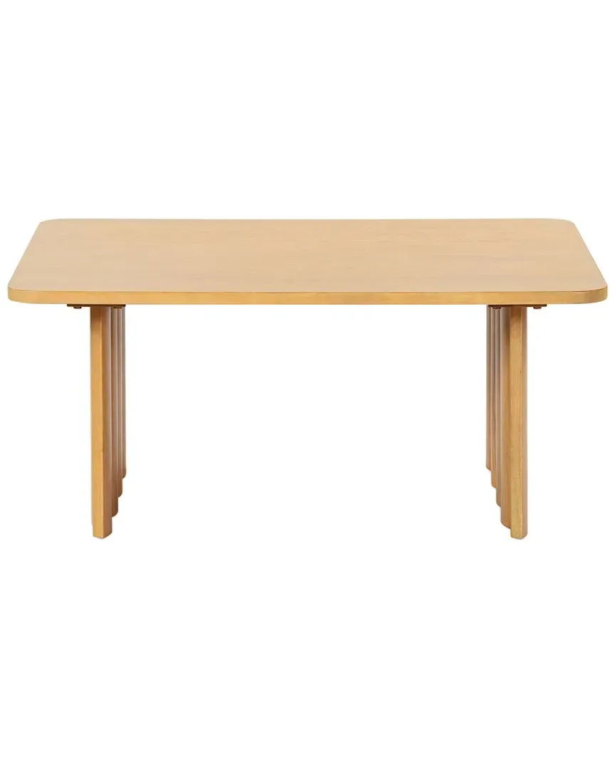 Yurina Rectangle Coffee Table - Brown, Rubberwood