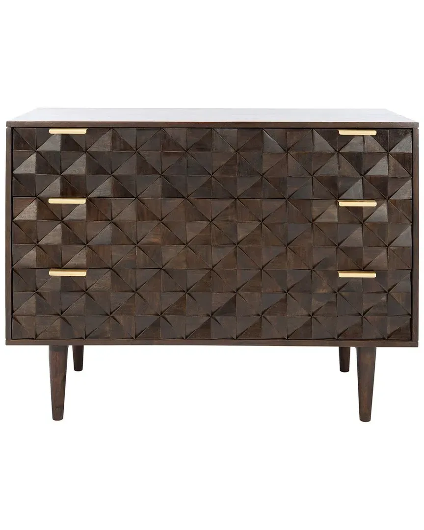 Zinnia 3 Drawer Chest - Walnut image