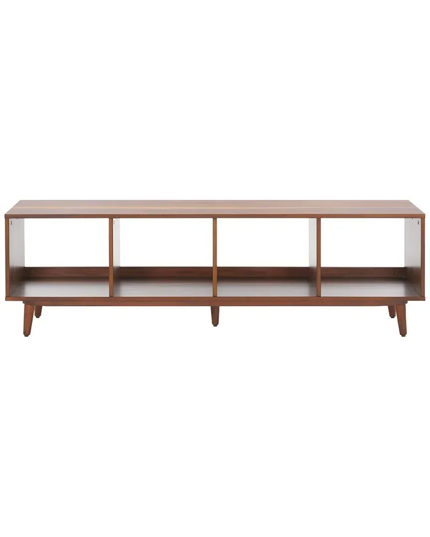 Cricket 4 Open Shelf Media Stand - Natural, Mahogany