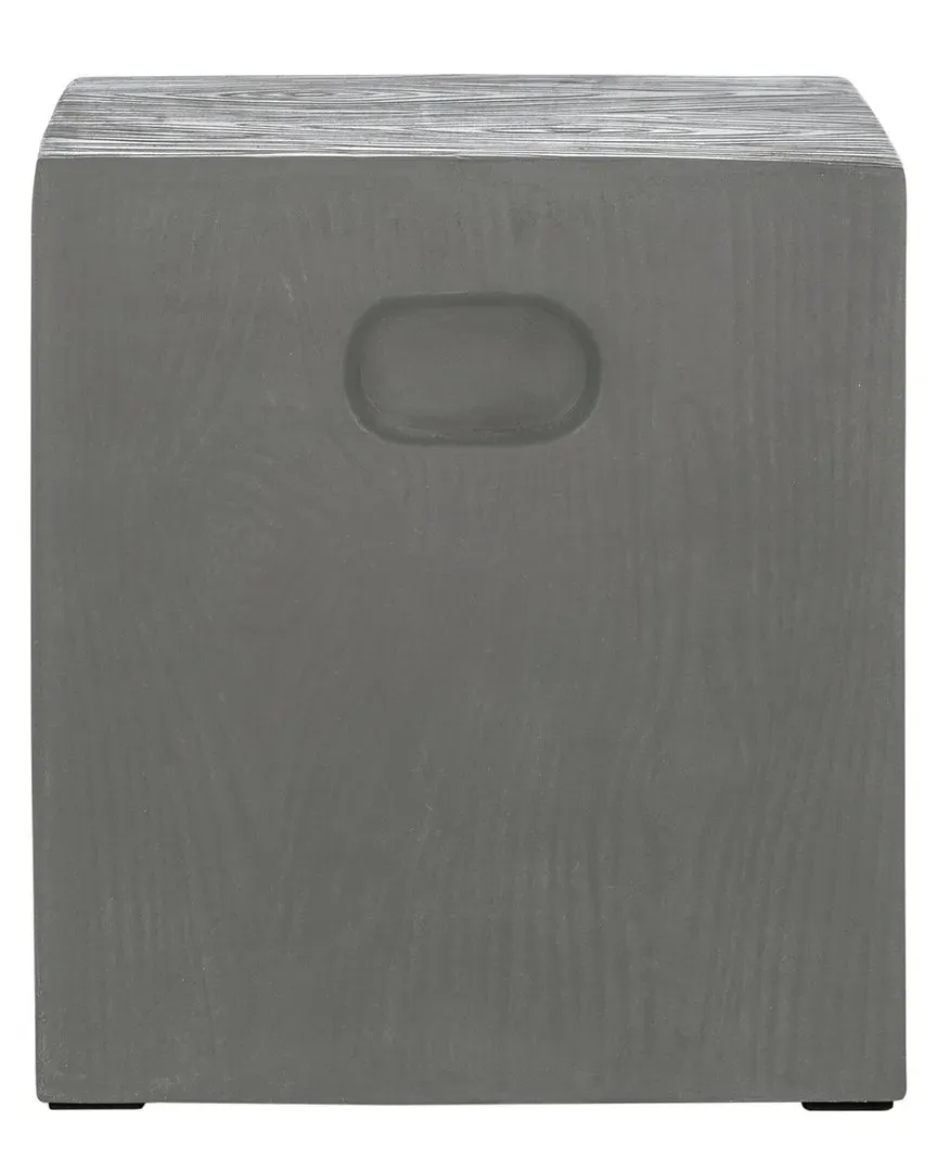 Cube Indoor/Outdoor Accent Table - Dark Grey, Concrete image
