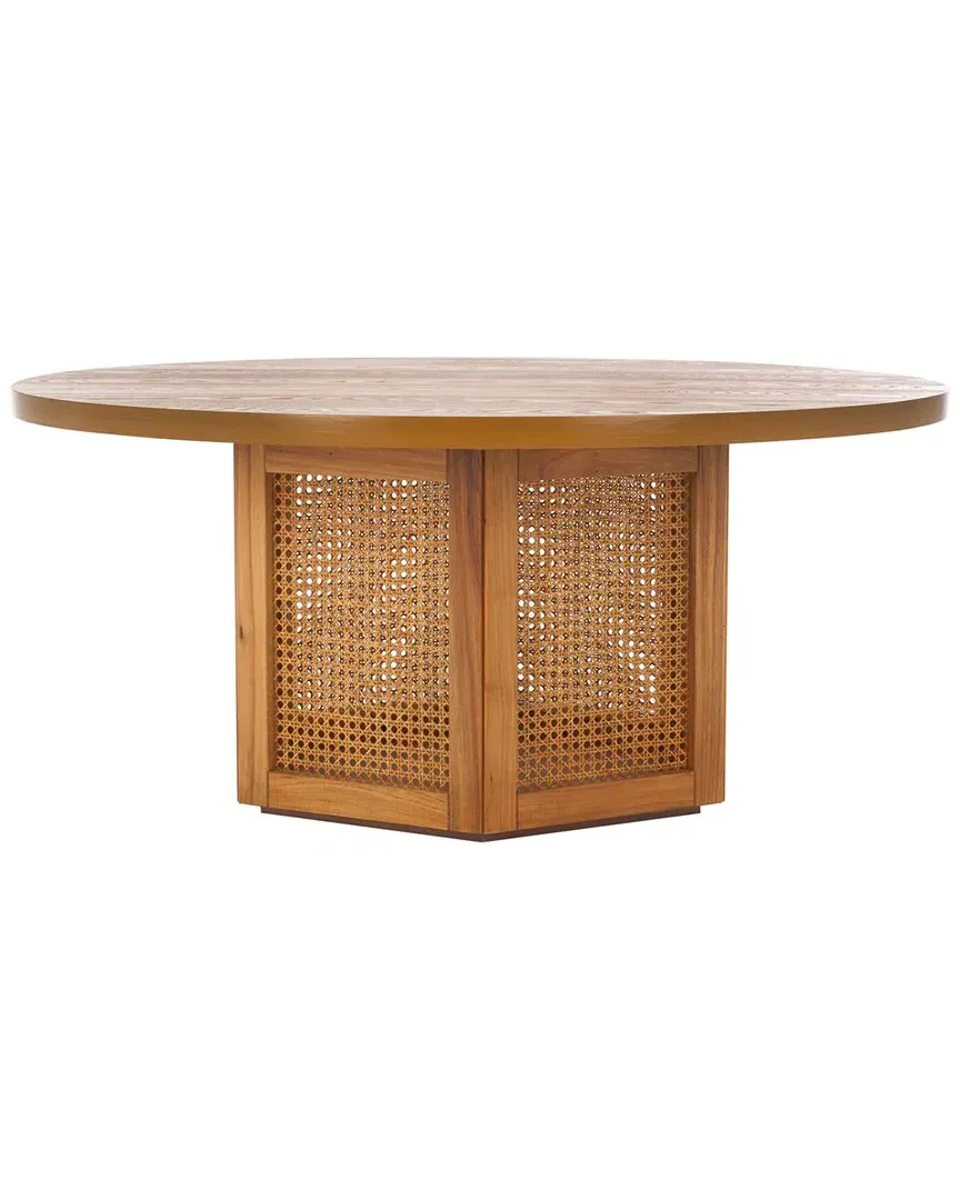 Danez Hexagonal Coffee Table with Cane Base - Natural