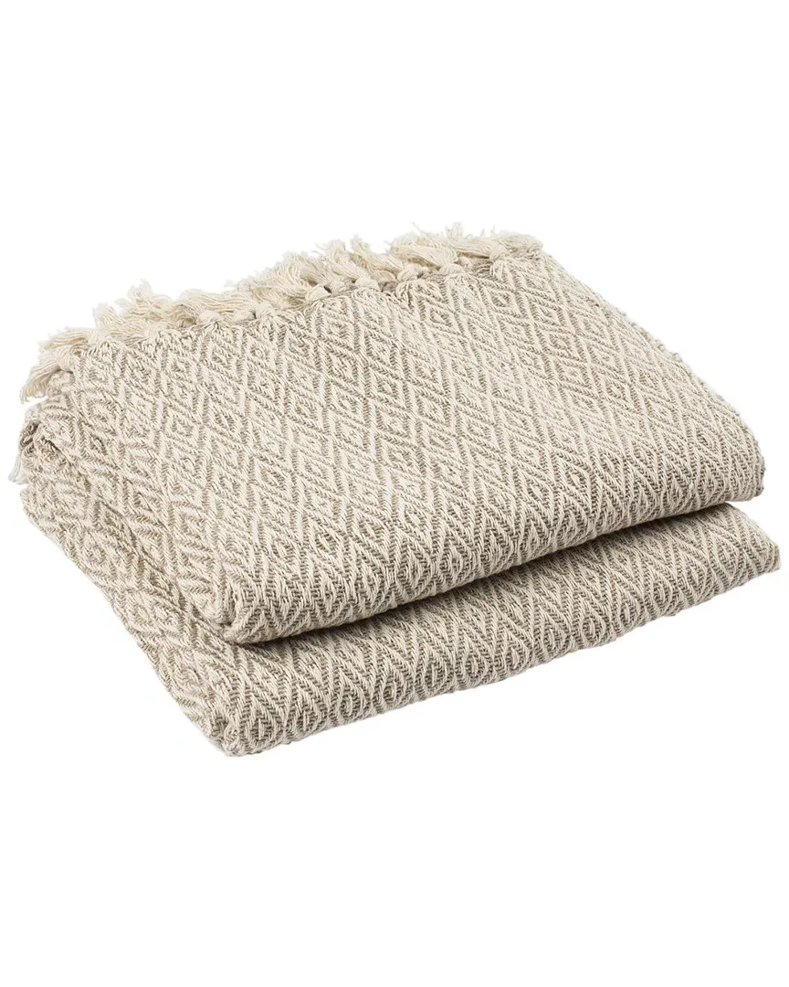 Danita Throw - Beige, Cotton image