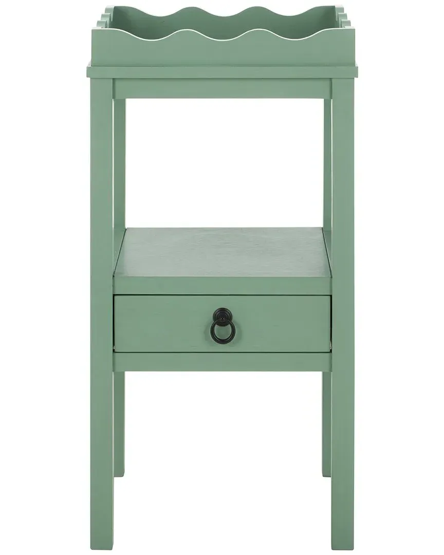 Darlyn 1-Drawer Accent Table - Sage, Pine Wood