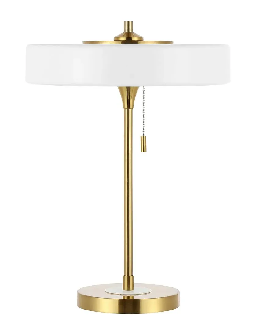 Decker Table Lamp with Pull Chain - White, Iron