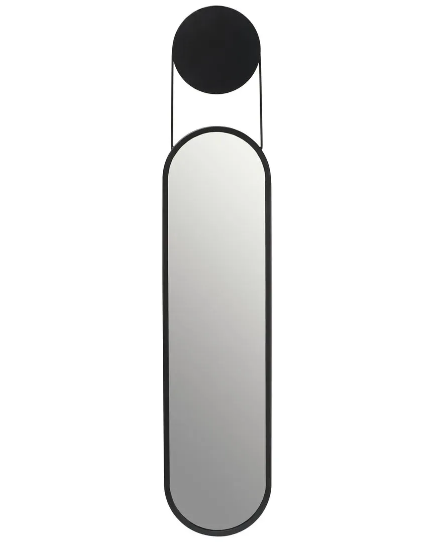 Decorative Wall Mirror - Black, Iron image