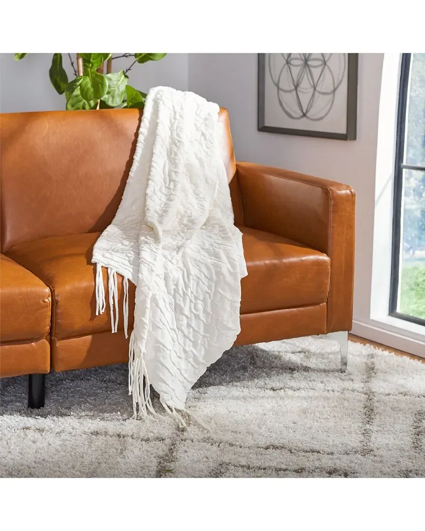 Delena Throw - White, Cotton