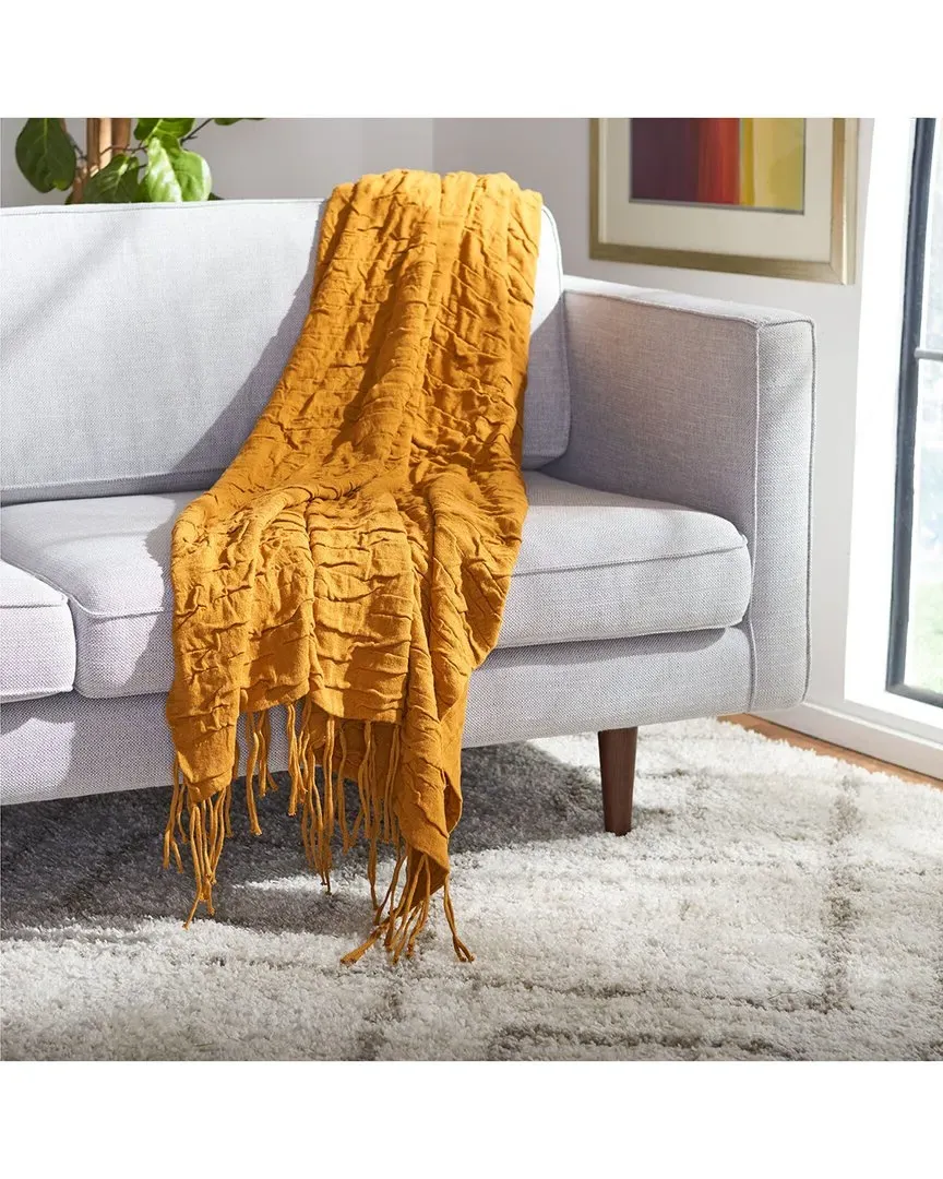 Delena Throw - Yellow, Cotton