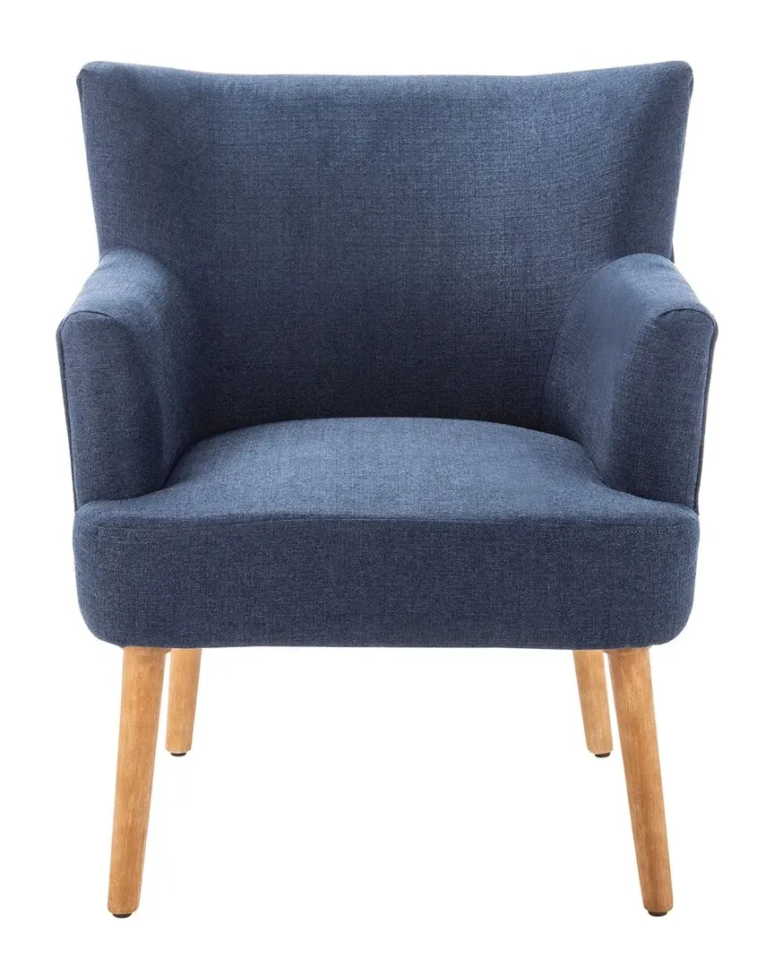Delfino Wingback Accent Chair - Navy, Linen image
