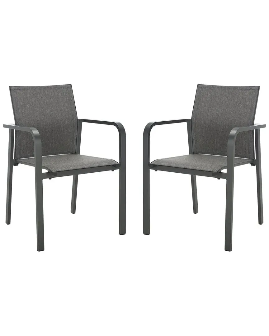 Dexter Set of 2 Armchairs - Grey, Aluminum image