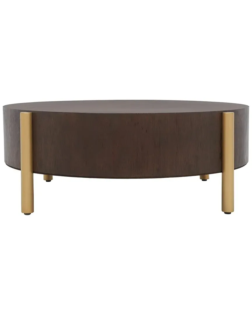 Diangela Round Coffee Table - Brown, Wood