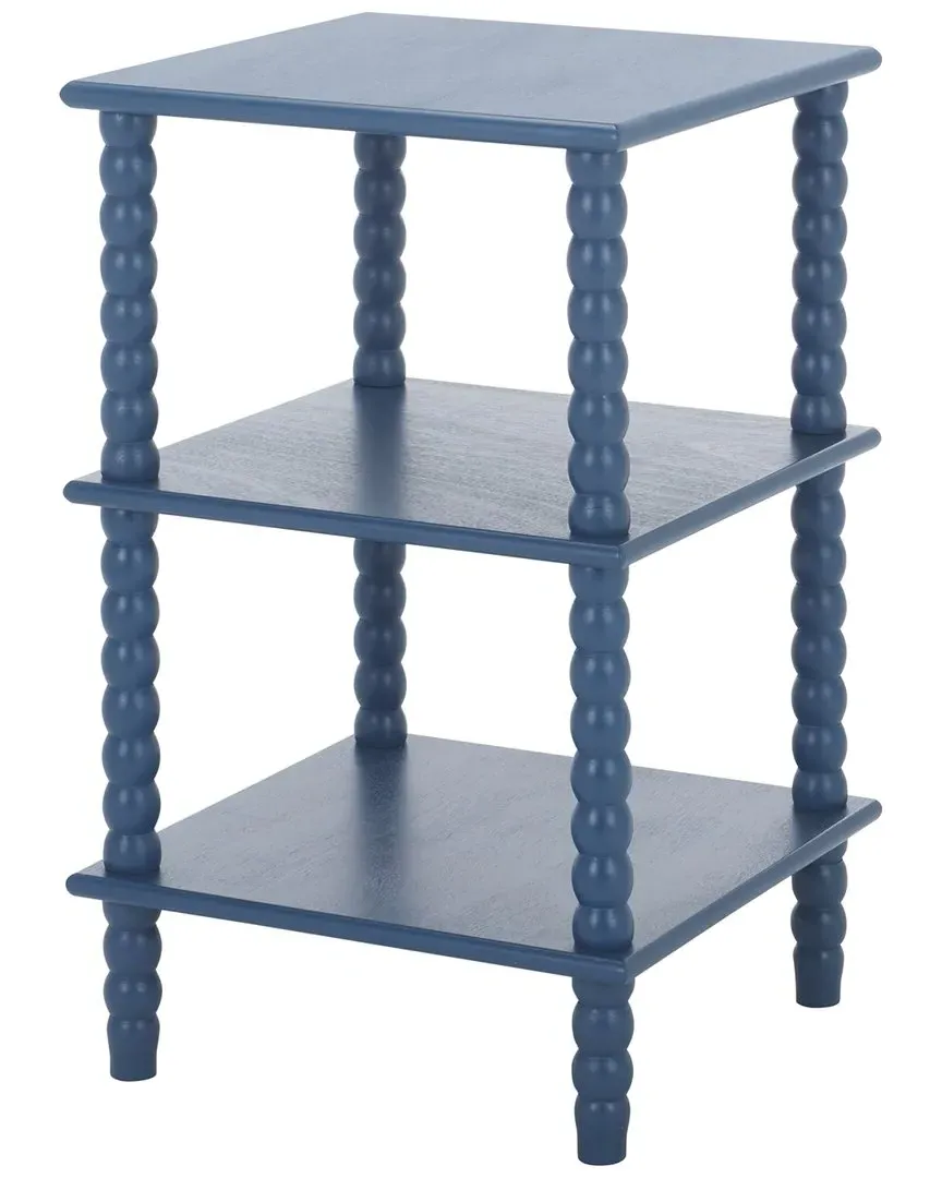 Dilyn 3-Shelf Accent Table - Blue, Pine Wood image