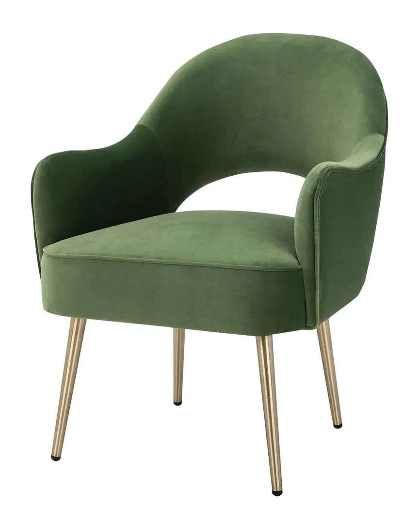 Dublyn Accent Chair - Green, Velvet