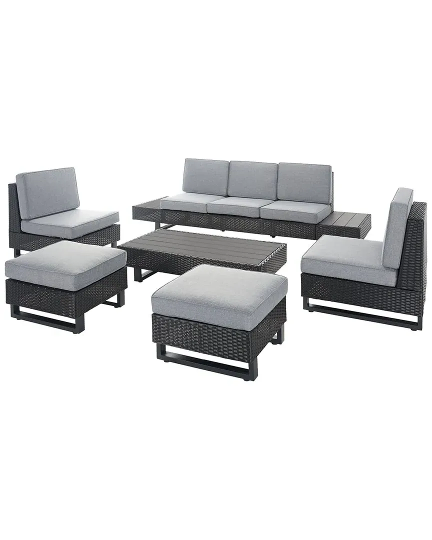 Dumont 6-Piece Outdoor Living Set - Grey, Polywood