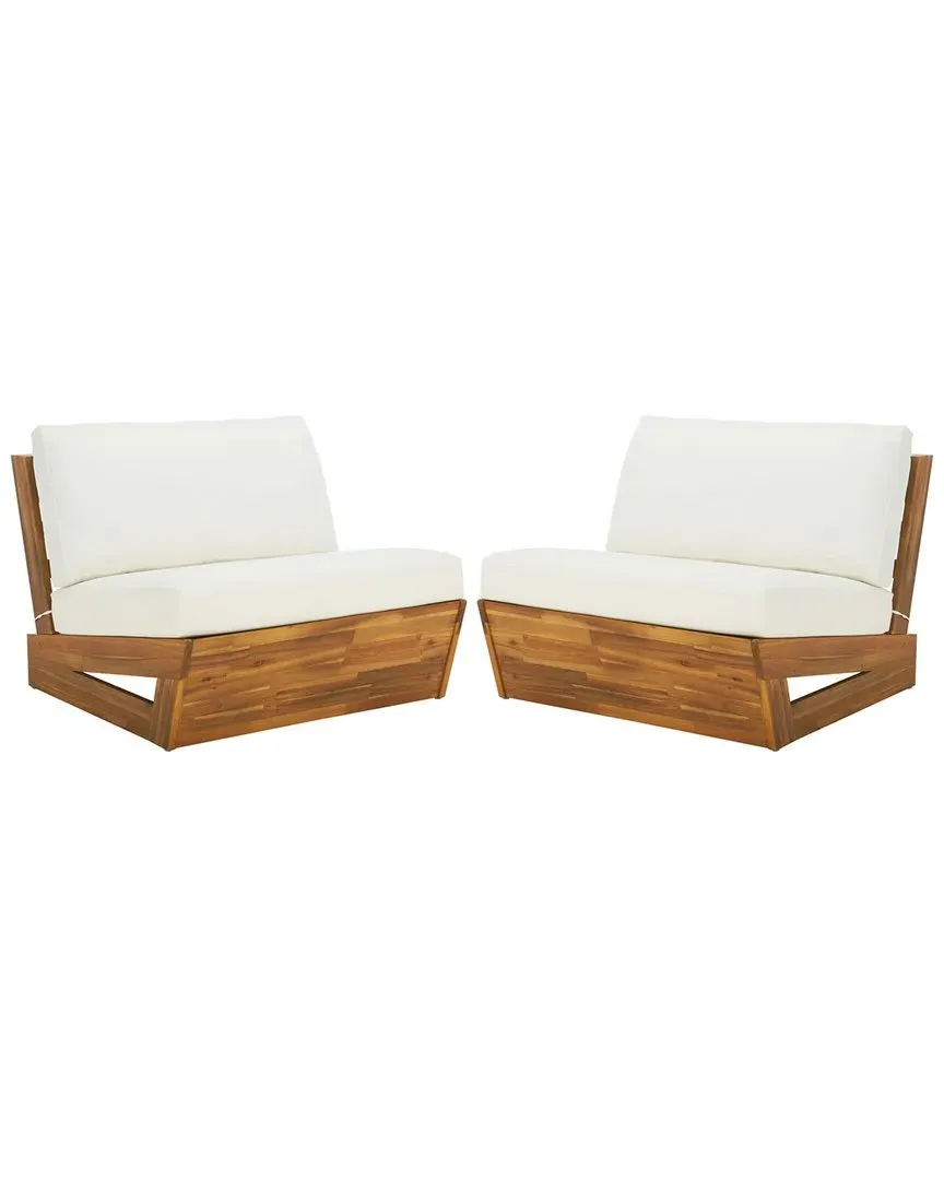 Dune Set of 2 Lounge Chairs - Natural, Acacia