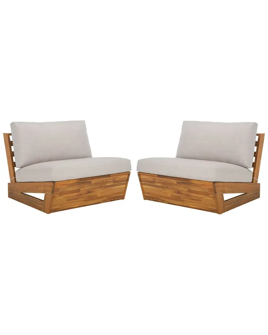 Dune Set of 2 Lounge Chairs - Natural, Acacia image