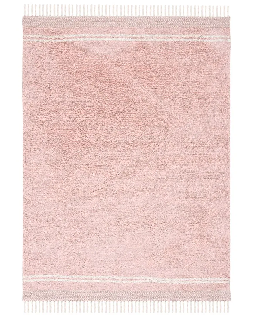 Easy Care Cotton Rug - Pink