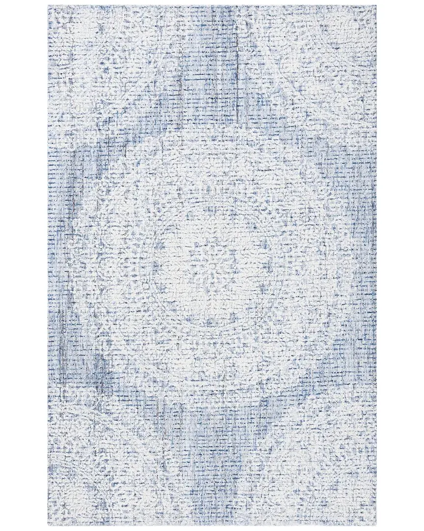 Ebony Wool-Blend Rug - Blue, Wool image