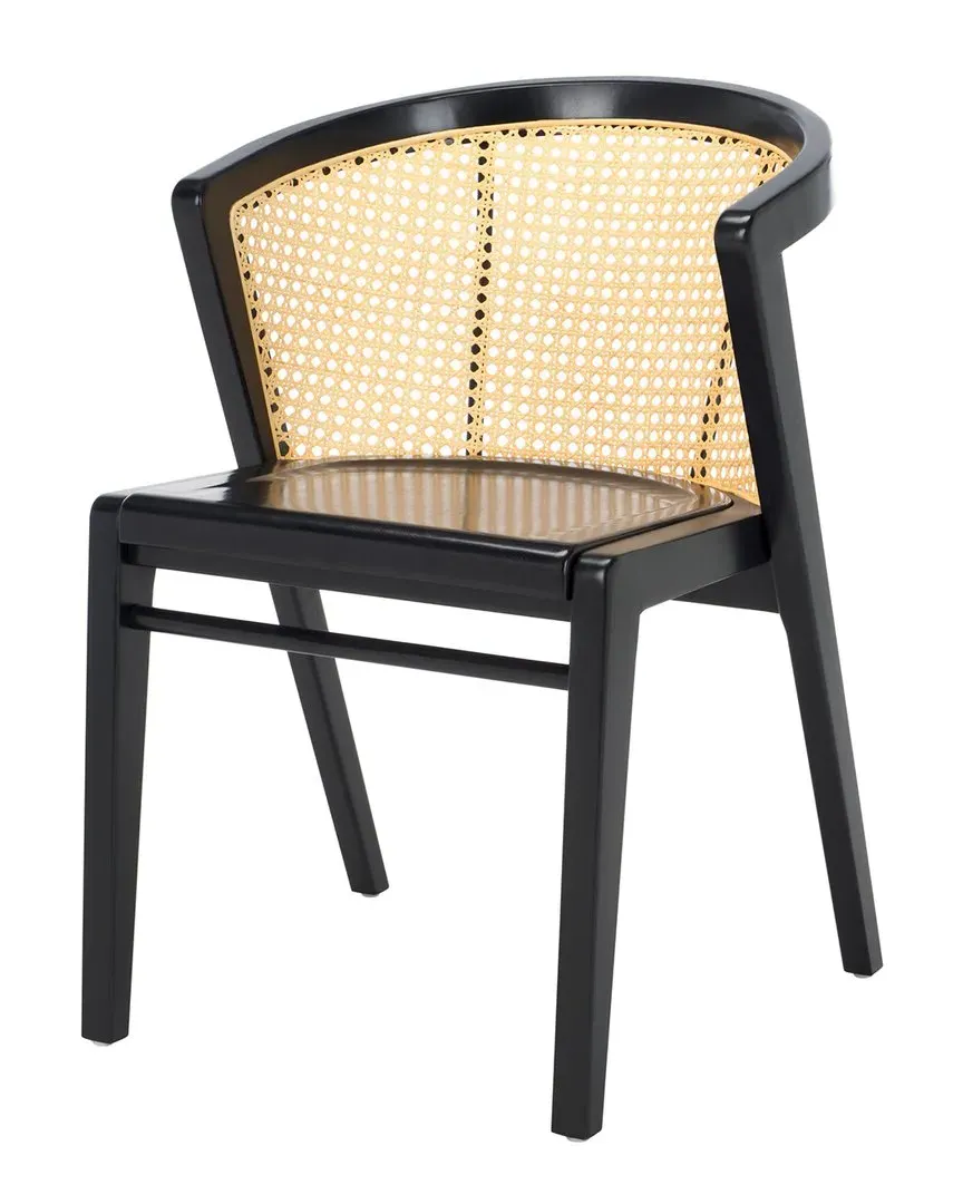 Edan Barrel Back Dining Chair - Black, Rattan image