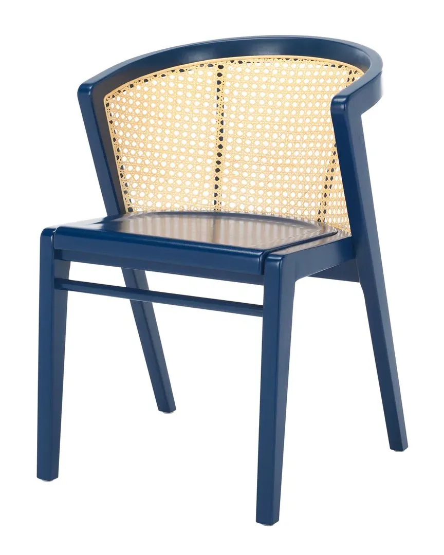 Edan Barrel Back Dining Chair - Navy, Rattan