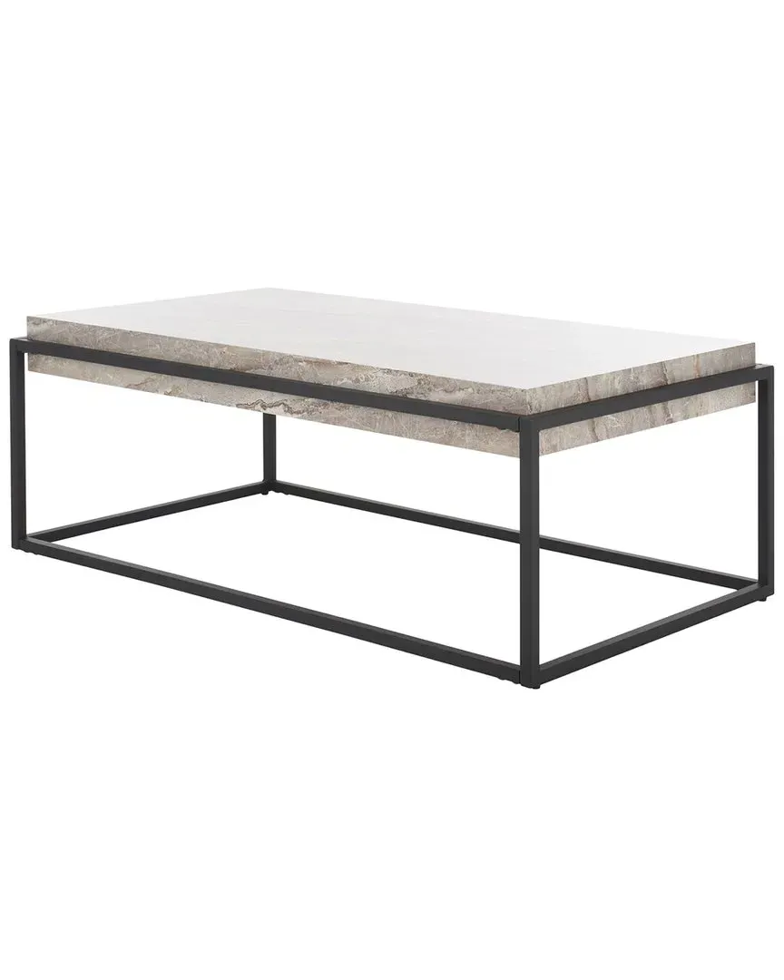 Edgefield Rectangular Coffee Table - Grey, Faux Marble image
