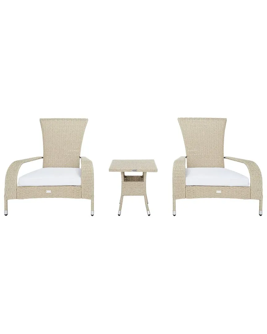 Edna 3-Piece Outdoor Lounge Set - Beige, Rattan