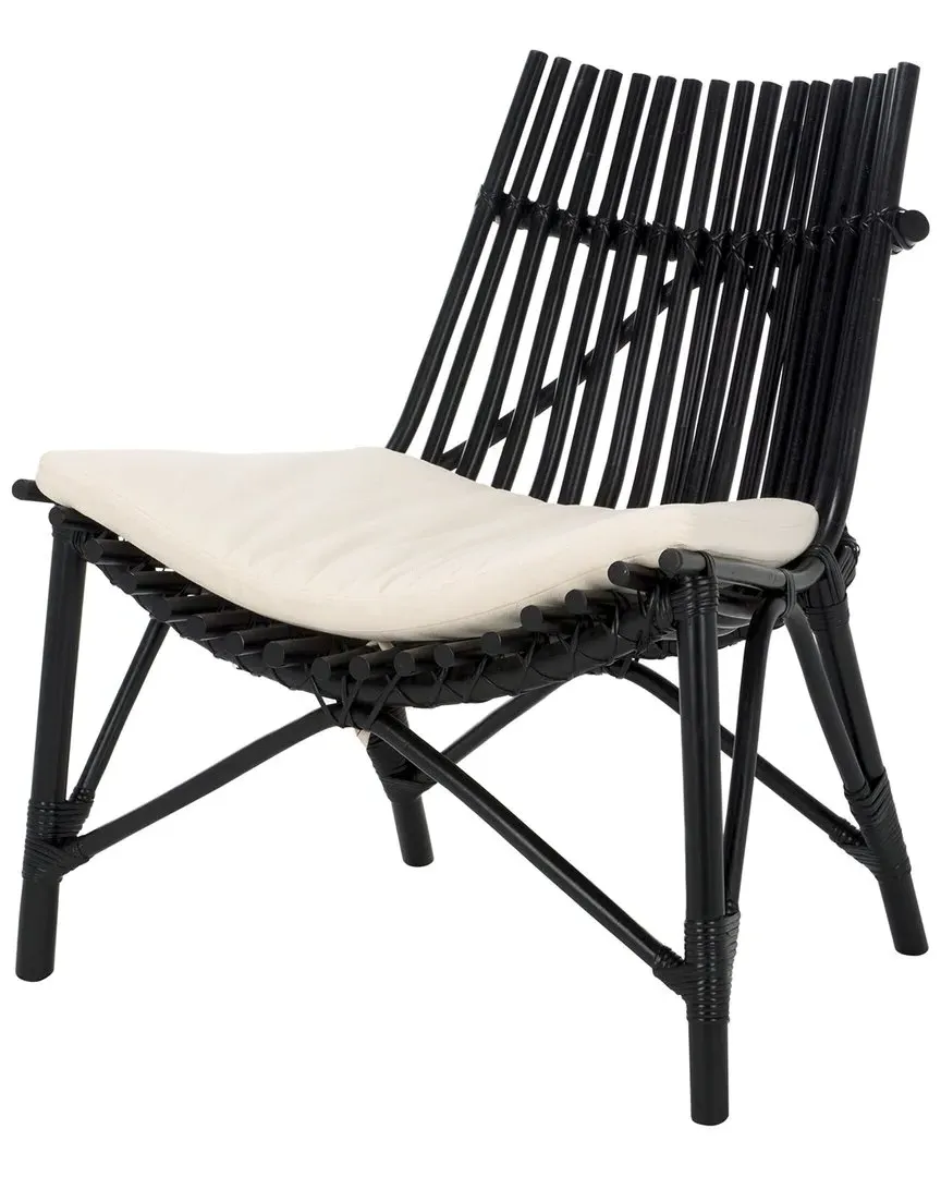 Eisley Accent Chair with Cushion - Black, Rattan image