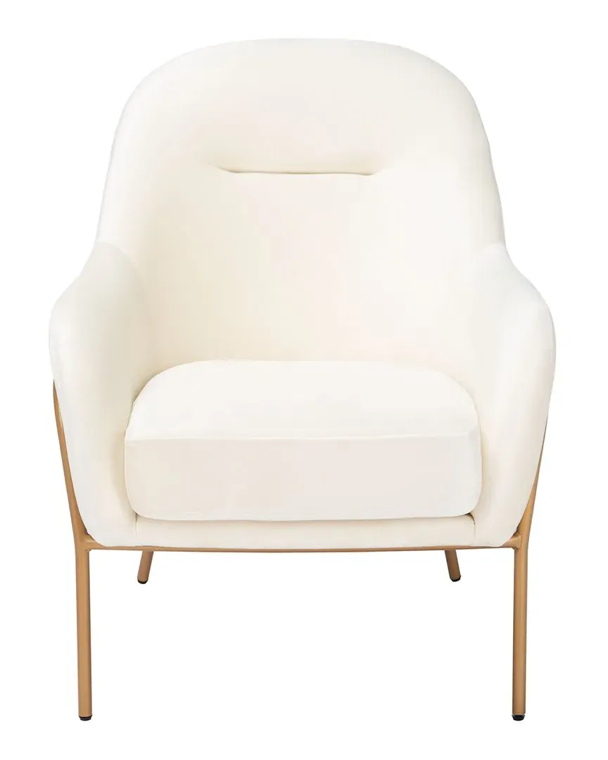 Eleazer Accent Chair - Cream, Velvet image