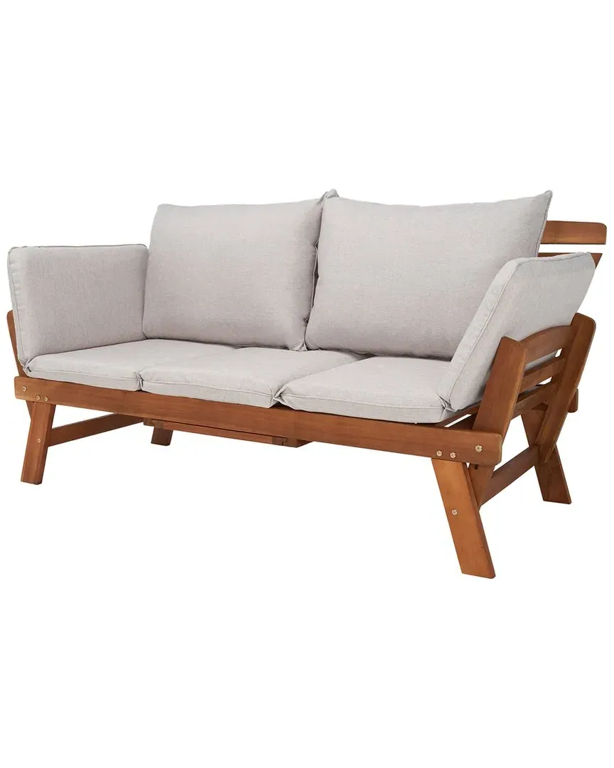 Emely Outdoor Daybed with Expanding Frame - Natural, Wood