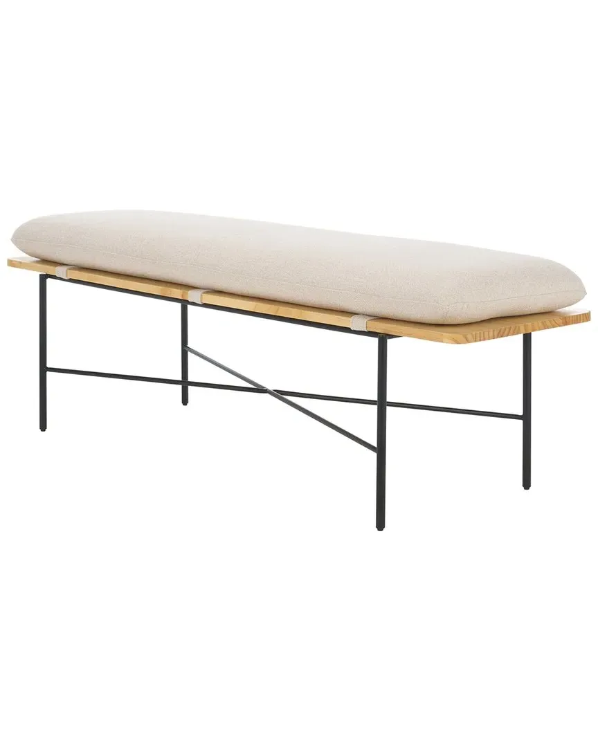 Emric Bench - Cream, Wood image
