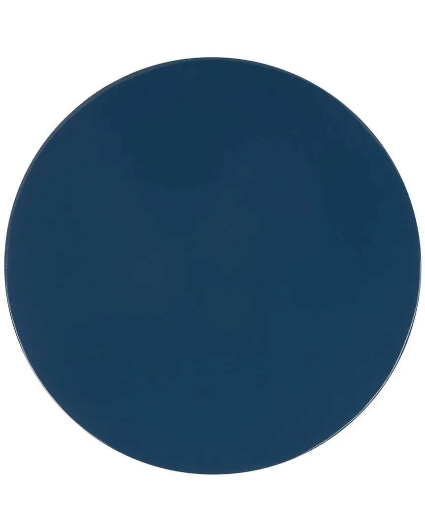 Enchantment Round Accent Table - Teal, Iron