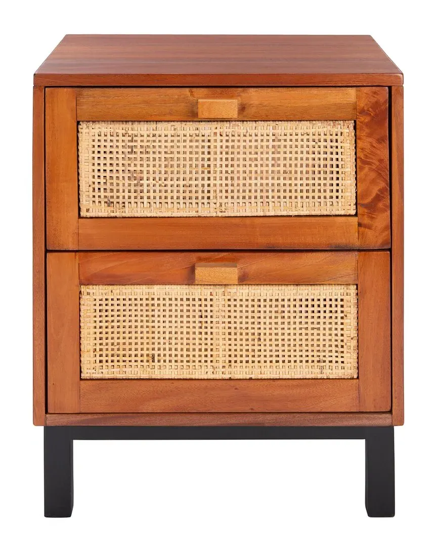 Erica 2-Drawer Nightstand - Natural, Mindi image