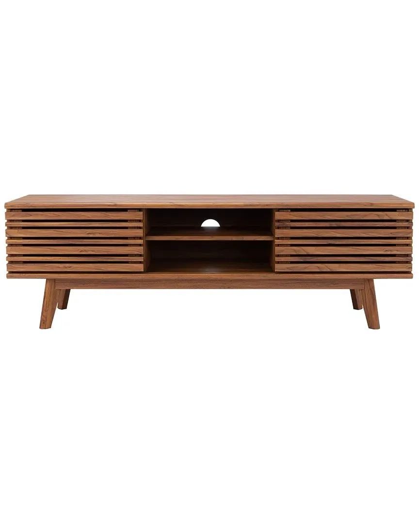 Esma 2-Shelf Media Stand - Walnut image