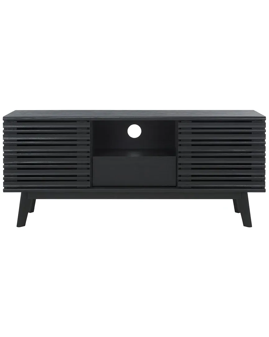 Esma Low Sideboard with Storage - Black image