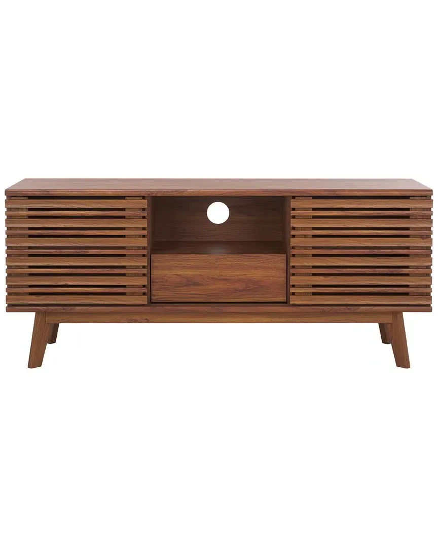 Esma Low Sideboard with Storage - Walnut
