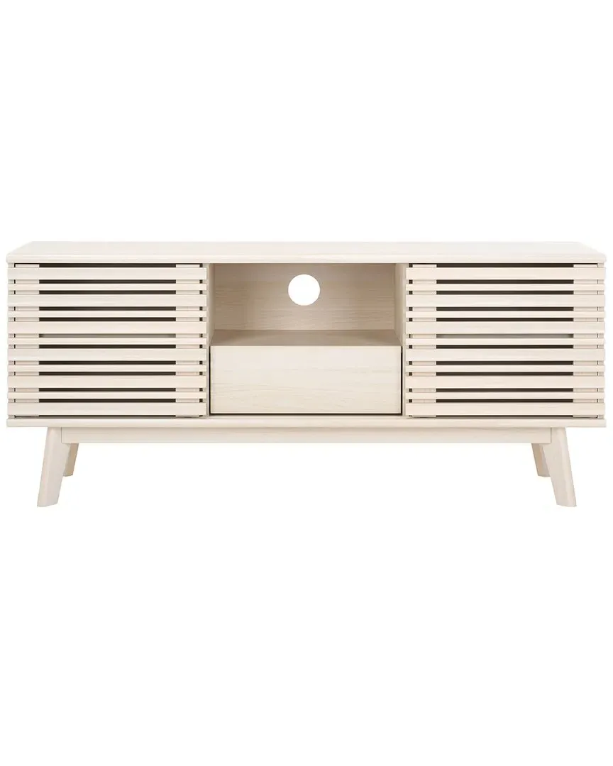 Esma Low Sideboard with Storage - White