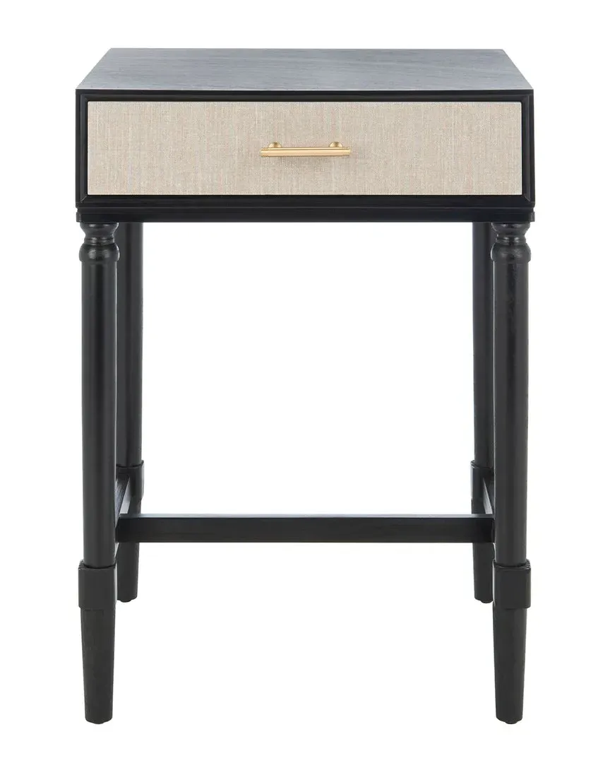Estella 1-Drawer Accent Table - Black, Pine image
