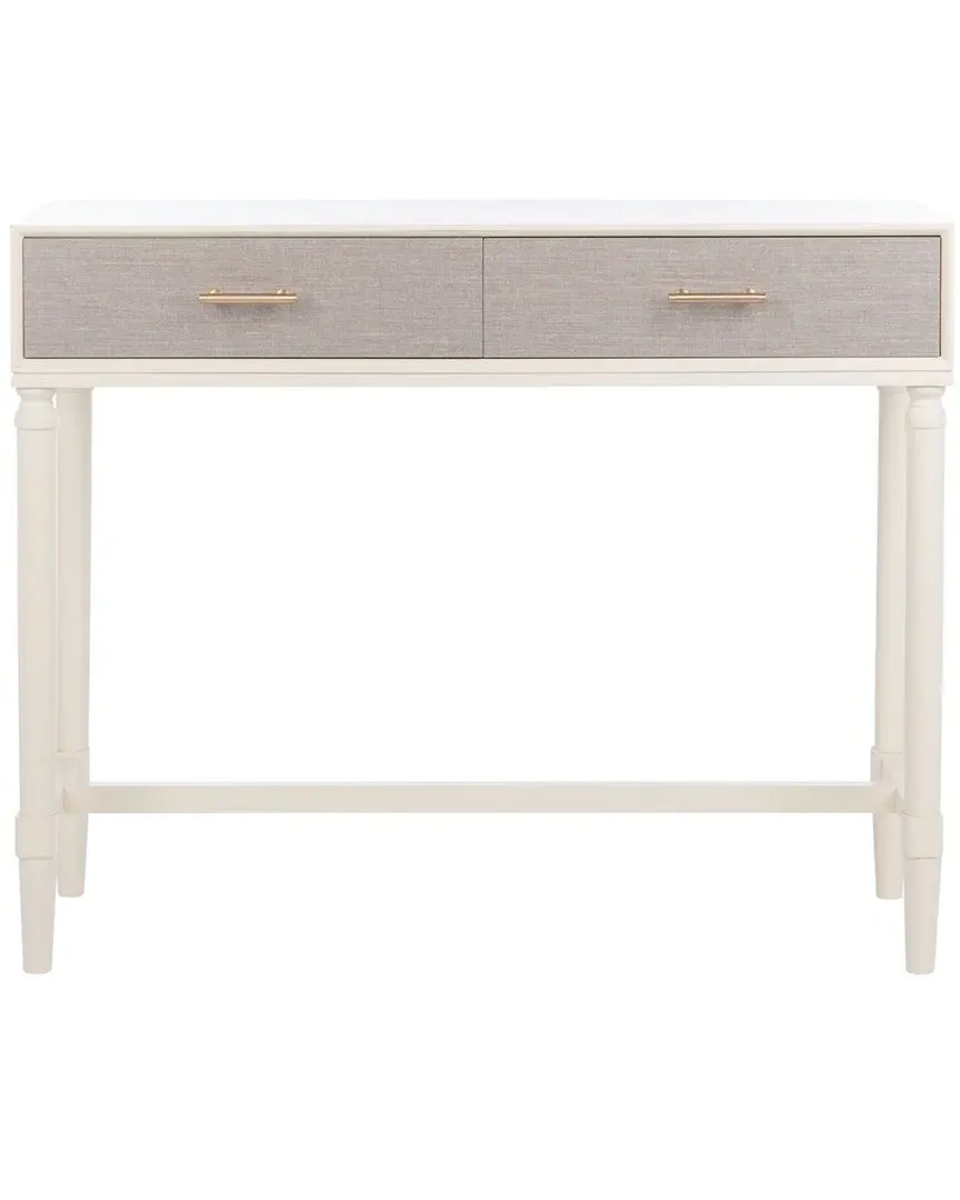 Estella 2-Drawer Console Table - White, Pine image