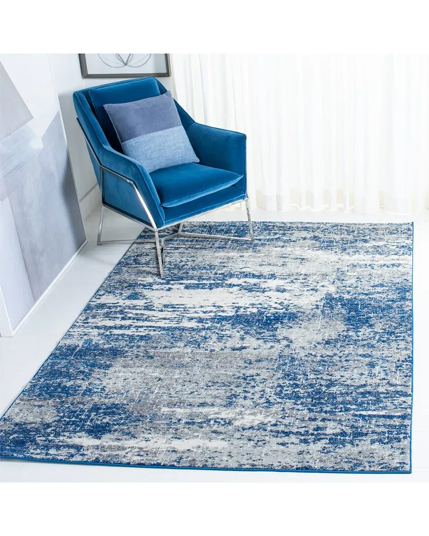 Evoke Power-Loomed Rug - Dark Blue