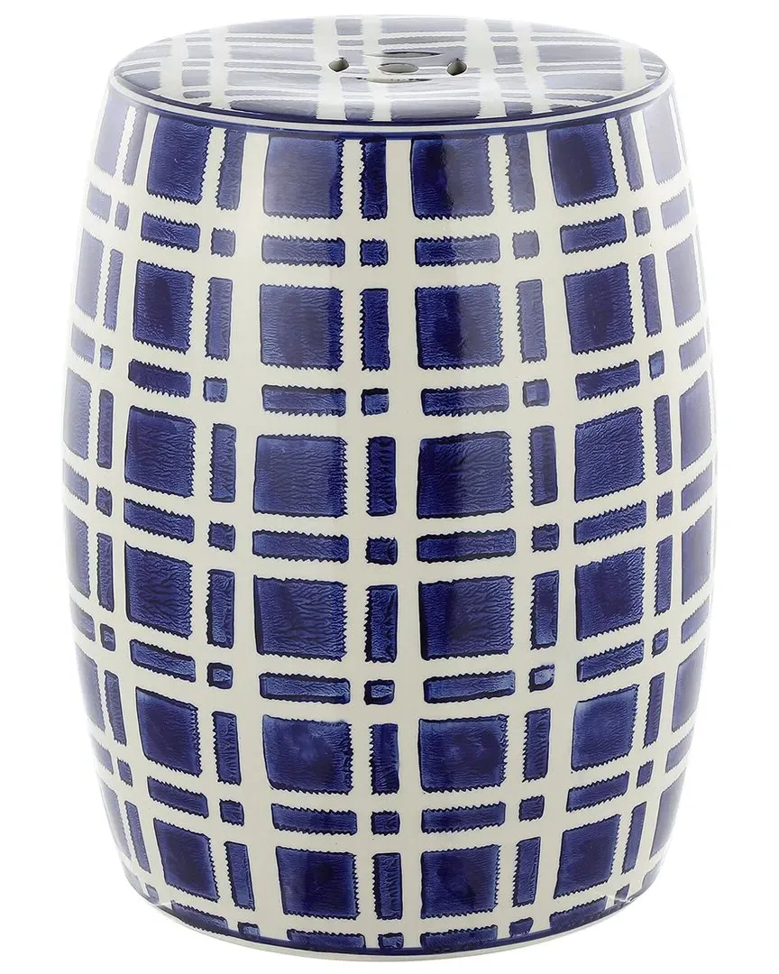 Eytan Garden Stool - Navy, Ceramic image