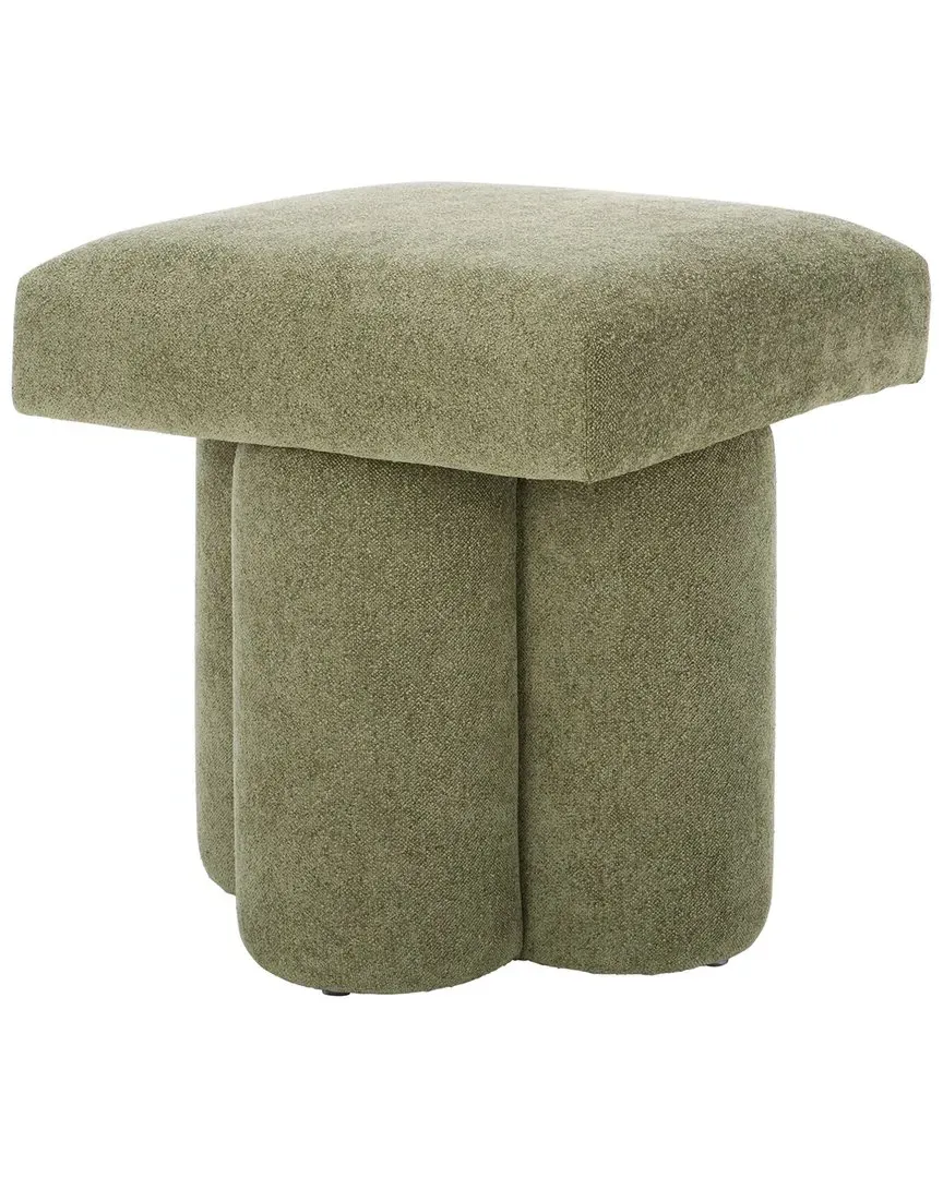 Farq Square Ottoman - Moss, Fabric image