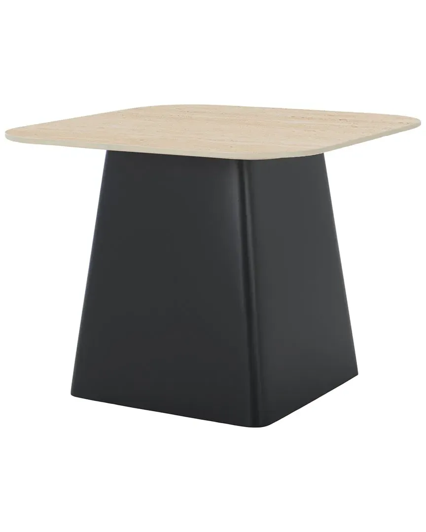 Fedo Side Table - Beige, Marble