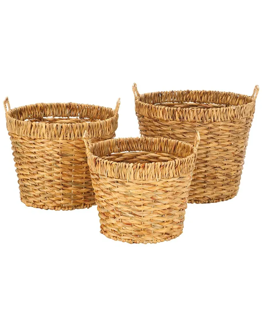 Fenwick Set of 3 Storage Baskets - Natural, Water Hyacinth image