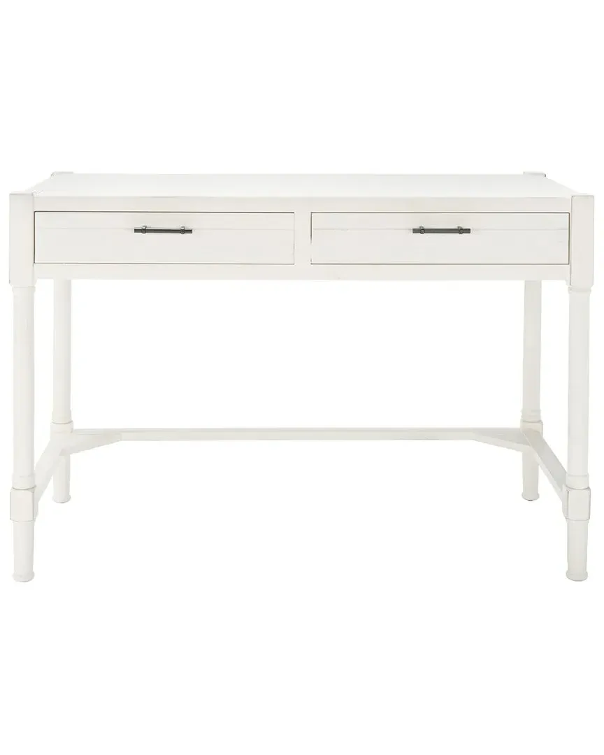 Filbert Writing Desk with Storage - Distressed White image