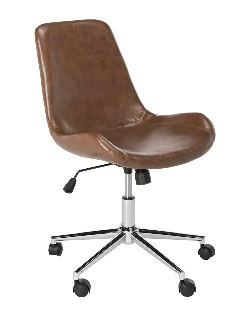 Fletcher Swivel Office Chair - Brown, Iron image