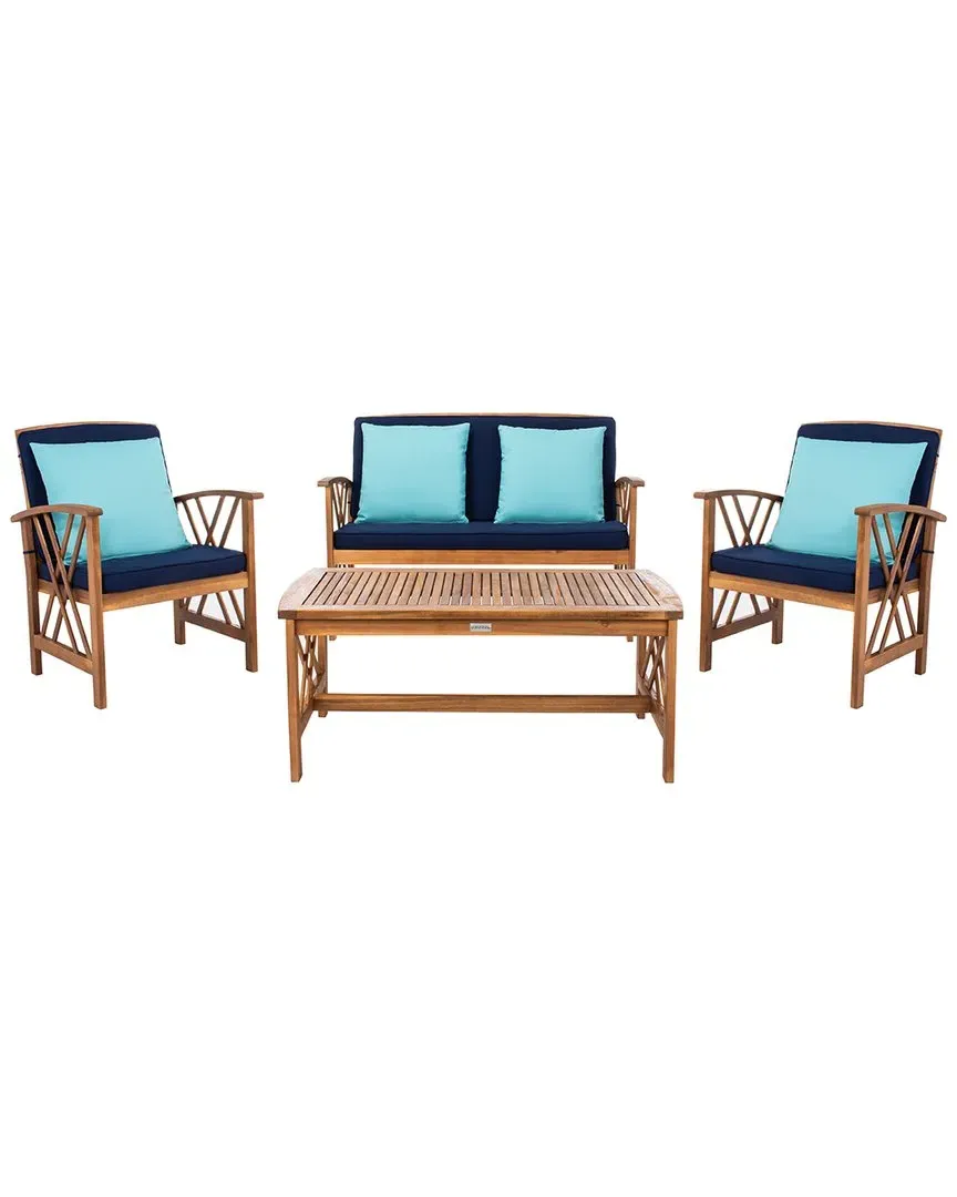 Fontana 4-Piece Outdoor Set - Natural, Acacia image