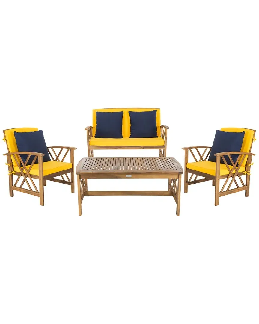 Fontana 4-Piece Outdoor Set - Natural, Acacia